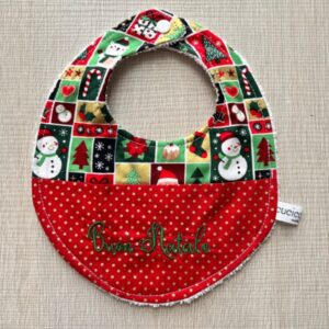 Bavaglino Natalizio Patchwork Buon Natale