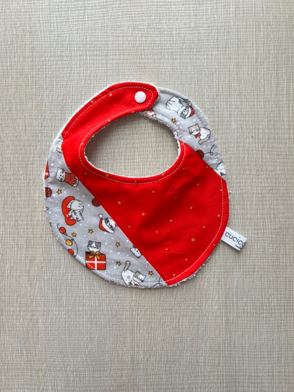 Bavaglino Natalizio Stelline e Gattini