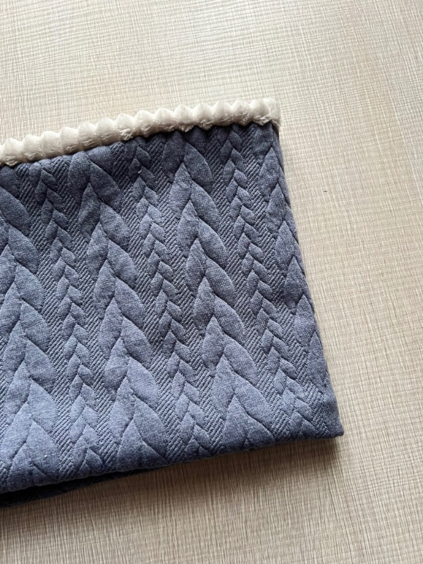 Scaldacollo knit jeans interno lino - immagine 3