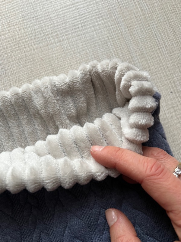 Scaldacollo knit jeans interno lino - immagine 4