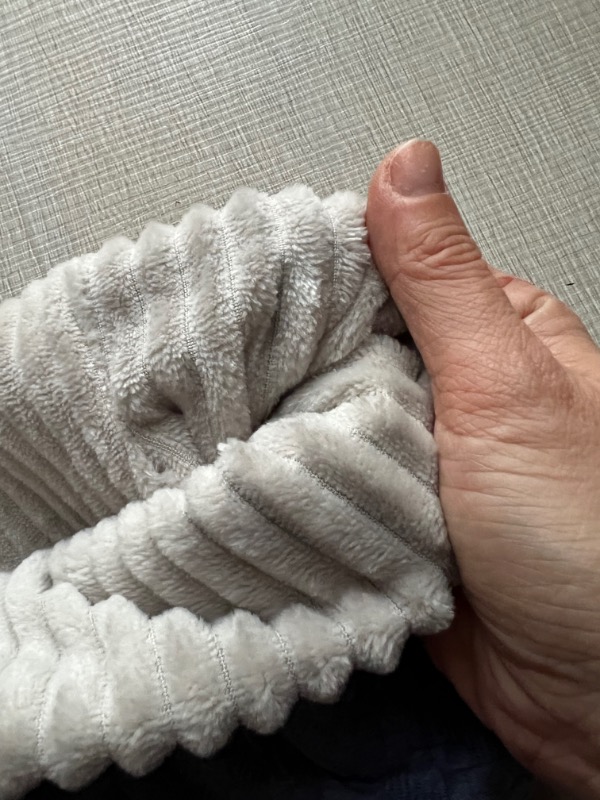 Scaldacollo knit jeans interno lino - immagine 2