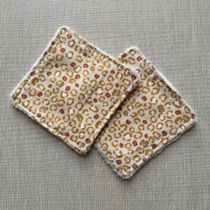 Coppia Salviette Struccanti Lavabili in bamboo Maculato