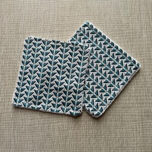 Coppia Salviette Struccanti Lavabili in bamboo Ventagli