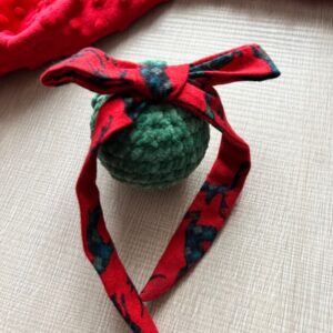 Pallina Natalizia in Ciniglia Verde con Renne