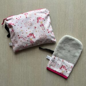 Wet bag e Guanto per bagnetto Fatine