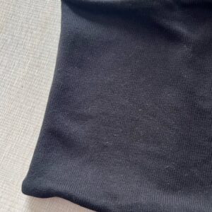 Scaldacollo in maglina nera interno grigio