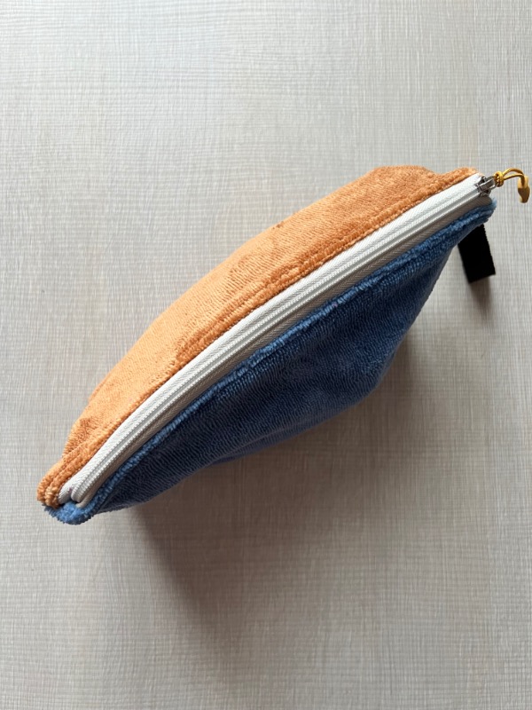 Pochette in spugna Bamboo Marrone blu