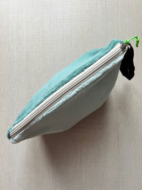Pochette in spugna Bamboo Oceano menta