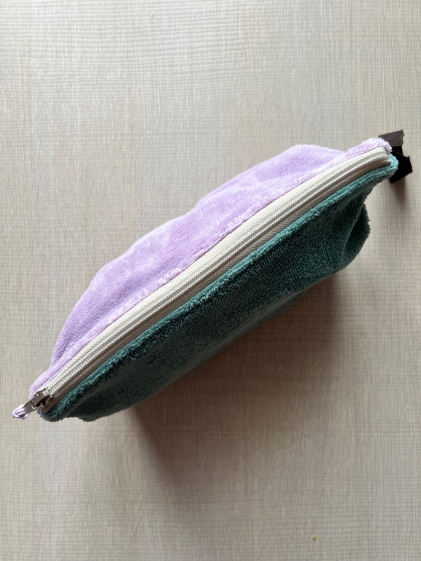 Pochette in spugna Bamboo Lilla verde acqua
