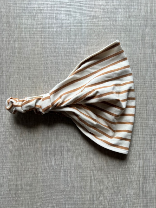 Bandana Estiva Righe panna ocra