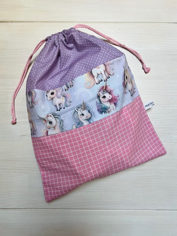 Sacchetta Semplice Unicorni
